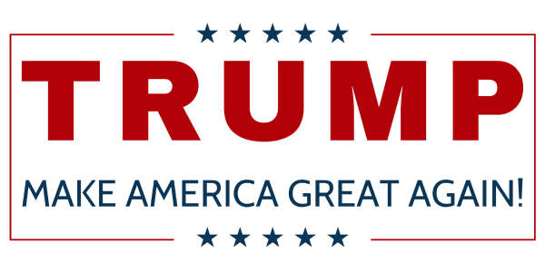 Ingen har väl missat Trumps slogan i presidentvalen?