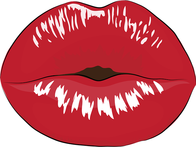En stor röd mun som symbol för termen KISS (Keep It Simple Stupid) vilket i högsta grad gäller för den som vill leva på aktier.